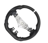 Volanti auto Compatibile Con Dodge Per Challenger 2011 2012 2013 2014 Accessori Auto Per Linea Bianca PU Sostituzione Volante Perforato A Fondo Piatto