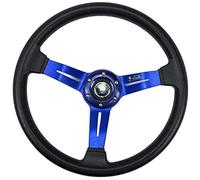 Volanti Sportivi Modifica della macchina Generale PU. Volante 34. 0mm. Concorrenza da corsa Nd. Gare di imitazione(Blue)