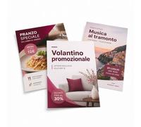 Volantini Personalizzati A4 A5 A6 - Carta Patinata Lucida 135g | Stampa a colori professionale e nitida. Carica la grafica o usa il nostro servizio grafico. Ottimi per promozioni ed eventi.