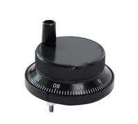 Volantino a impulsi CNC 5V 60/80mm 100PPR Generatore di impulsi manuale Volantino Macchina Encoder rotativo Elettronico 4 pin 6 pin(12V 4pins 100PPR,Black,80mm)