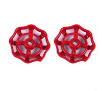 Volantino con valvola, volantino con valvola in ghisa, maniglia, valvola a saracinesca in rame, valvola di arresto, 2 pezzi (8 mm)