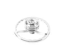 Volantino cromato ispessito in ghisa, volantino ondulato circolare, macchina utensile for tornitura manuale, volantino industriale(M8,Gray)