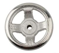 Volantino in ghisa cromato a 3 razze per l'uso con macchine utensili, stampanti 3D e macchine per la lavorazione del legno (7,6 cm)
