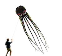 Volantino Octopus Kite - Aquilone gigante Octopus da 26 piedi, Streamer gigante | Clider con coda lunga, aliante da spiaggia, giocattolo volante all'aperto per attività ricreative in fam