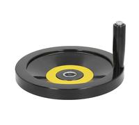 Volantino per sega da tavolo, foro centrale da 22 mm, diametro esterno 250 mm, volantino in plastica ingegneristica per tornio, fresatrice, smerigliatrice, dimensioni standard con manico girevole