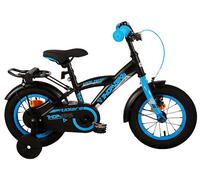 Thombike 12 Pollici Bicicletta Bambini Blu Nero 3-4,5 Anni Ruote di Formazione