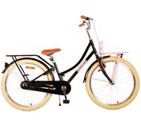 Bici da trekking con portapacchi anteriore ragazza Volare Excellent CB Noir
