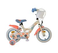 Disney Stitch Bicicletta per bambini - Bambina - 12 pollici - Due freni a mano - Panna Corallo Blu