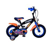 Volare Hot Wheels Bicicletta Bambini per Ragazzi - 12 Pollici Nero,Arancio E Blu