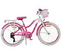 Volare Lovely Bicicletta per Bambini Ragazza - 24 Pollici IN Rosa Con 7 Gängen