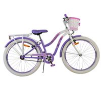 Volare Lovely Bicicletta per Bambini per Ragazza - 24 Pollici IN Lilla Con Due