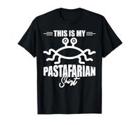 Volare Spaghetti Mostro Pastafari Pastafarianism FSM Maglietta