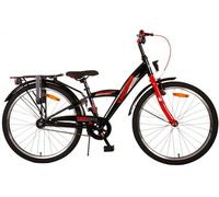 Volare 22502 City Bike Nero, Rosso 24 - Nouvo