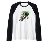 VOLATA Verso LA Vittoria con LA Maglia Verde Maglia con Maniche Raglan