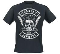 Volbeat Denmark Skull Unisex T-Shirt Nero 100% Cotone Regular