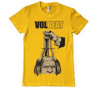 Volbeat T-Shirt Uomo Maniche Corte Regular Collo Rotondo Oro Servant Of The Mind