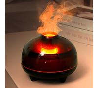 Volcanic 350 ml Mist Carryable Aroma Luce USB 28 dB Funzionamento Auto Spegnimento per Casa Ufficio Camera da letto Diffusore Umidificatore Avere Fiamma Fredda Notte 7 Colori Silenzioso (nero)