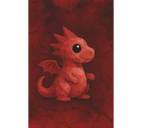 Volcanic Red Dragon Notebook || Lined, 6x9", 120 Pages: Fiery Fantasy Journal with Lava-Infused Cover Design for Notes, Sketches, or Secrets