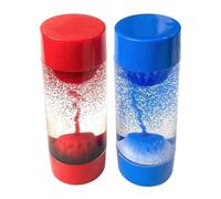Volcano Anti-Gravity Liquid Sensory Timer per l'autismo, i bisogni sensoriali, l'ADHD, lo stress e l'ansia. Giocattolo per autismo e bisogni speciali. (Rosso)