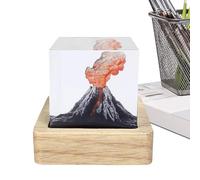 Volcano Eruption Lamp - Volcano Glow LED Nightlight, USB Powered Cube