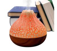 Volcano Flame Diffuser, 2-Mode Simulated Flame Diffuser, 4.57x4.41 inches, 300ml Capacity, RGB Ambient Light, Quiet Working, Home Relaxation Humidifier for Bedrrom