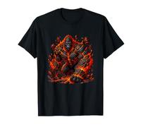 Volcano King Gorilla Lava Mostro Magma Ape Power Maglietta