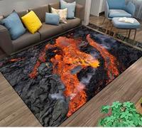 Volcano Lava Magma Rugs Carpet For Bedroom Decor Living Room Rugs Bedside Non-Slip Floor Mat Home Entrance Doormat 60X90Cm