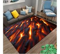 Volcano Lava Magma Rugs Carpet For Bedroom Decor Living Room Rugs Bedside Non-Slip Floor Mat Home Entrance Doormat 80X150Cm