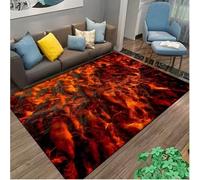 Volcano Lava Magma Rugs Carpet For Bedroom Decor Living Room Rugs Bedside Non-Slip Floor Mat Home Entrance Doormat 80X150Cm