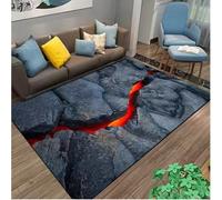 Volcano Lava Magma Rugs Carpet For Bedroom Decor Living Room Rugs Bedside Non-Slip Floor Mat Home Entrance Doormat 80X150Cm