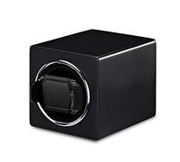 Volcatori di orologi per orologi a carico di spinner - Mini orologi automatici Orologio di orologio per orologio Porta del display Organizzatore di orologio meccanico Batteria grigia nera + AC Power