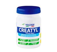Volchem Creatyl Tablet, Integratore Alimentare con Creatina Monoidrato di Grado Farmaceutico, 100% Purezza, Senza Grassi, Conservanti e Zuccheri, Barattolo da 300 Compresse, 390 g