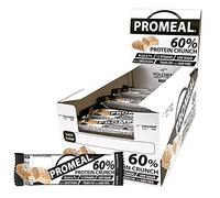 Volchem Promeal Protein Crunch 60, Barretta Proteica al 60% di Proteine, con Carnitina, Creatina e Vitamine, Senza Grassi Idrogenati e con Pochi Zuccheri, Scatola da 20 Barrette, Gusto Cocco, 800 g