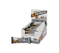 Volchem Promeal Protein Crunch 60, Barretta Proteica al 60% di Proteine, con Carnitina, Creatina e Vitamine, Senza Grassi Idrogenati e con Pochi Zuccheri, Scatola da 20 Barrette, Gusto Cacao, 800 g