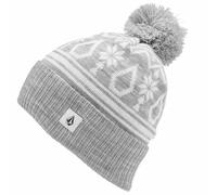 Volcom Argenta Beanie Bommelmütze Mütze Strickmütze Damen Invernale Grigio