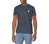 Volcom Blaquedout Short Sleeve Tee T-Shirt, Blu Navy, mélange, XL Uomo