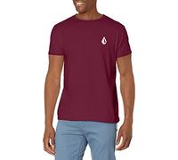 Volcom Blaquedout Short Sleeve Tee T-Shirt, Port, M Uomo