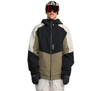 Volcom Brighton Full - Giacca da snowboard da uomo, in tessuto elasticizzato, tecnologia con zip, cuciture nastrate, stile militare