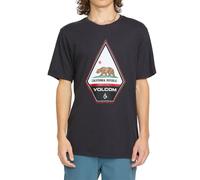Volcom Californeye-eh Short Sleeve California Tee T-Shirt, Nero Slavato mélange, M Uomo