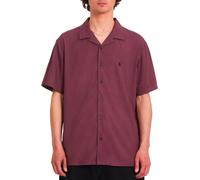 Volcom - Camicia casual - Single Stone SS Shirt Pistol Punch per Uomo - Taglia L - Viola