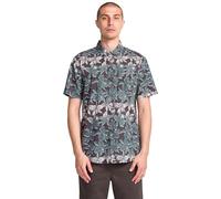 Volcom Camicia da Uomo a Maniche Corte con Bottoni, Multi, M
