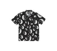 Volcom Camicia da uomo a maniche corte con bottoni Purestone, nero, L