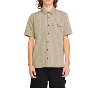 Volcom - Camicia in cotone - Trade Stone SS Shirt Light Khaki per Uomo in Cotone - Taglia L - Beige