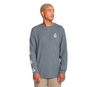 Volcom Camicia termica a maniche lunghe Nunez da uomo, Ardesia scura., L