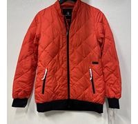 Volcom Casco Giù Puff Giacca Rosso Snowboard Sci Taglie M Media #k4