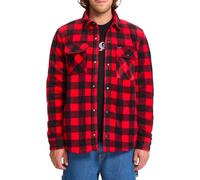 Volcom - Chemise à carreaux - Bowered Fleece LS Shirt Lifeguard Red per Uomo - Taglia L - rosso