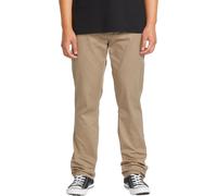 Volcom - Chino dal taglio dritto - Frickin Modern Stretch Pant Khaki per Uomo in Cotone - Taglia 31 US - Beige