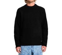 Volcom - Collo da uomo - Edmonder II Sweater Black per Uomo in Poliestere Riciclato - Taglia XL - Nero