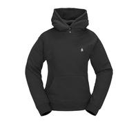 Volcom Costus Pollover Baselayer Hooded Fleece Snow Sweatshirt Felpa con Cappuccio, Nero S5, Small Donna