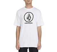 Volcom Crisp Stone - Maglietta a Maniche Corte da Uomo, Bianco, S